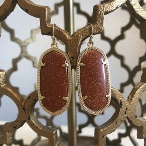 Kendra Scott Elle Drop Earrings in Goldstone